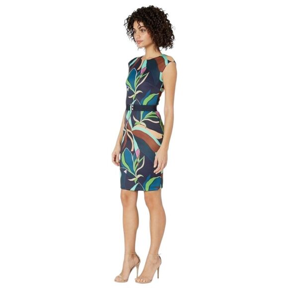 Ted Baker NWT Women's Adilyyn Supernatural Structure Bodycon Dress Size 1 - US 2 - Picture 1 of 11